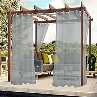 Amazon｜ガゼボ用防水屋外カーテン 防水シアーカーテン 風を通す